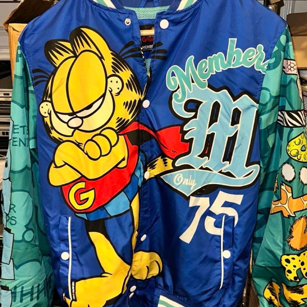 Members-only Men's Small Garfield '78 Basketball sport multi Jacket